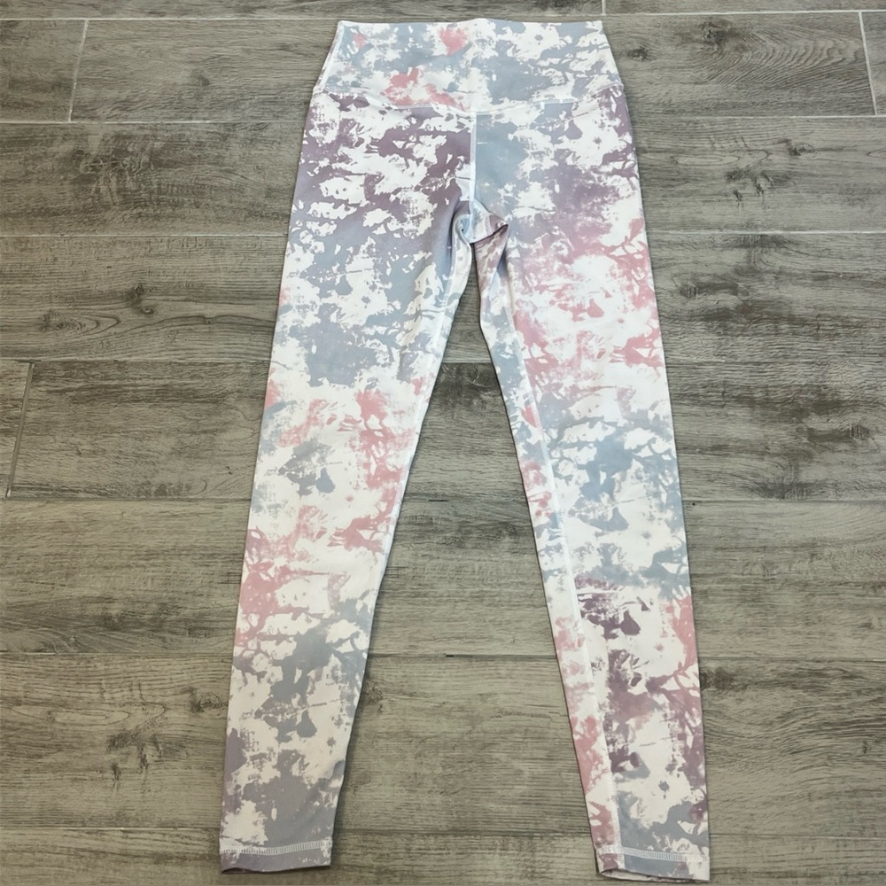 Glyder Legging Womens Small Pastel Pink Blue Tie‎ Dye High Rise Workout Pant